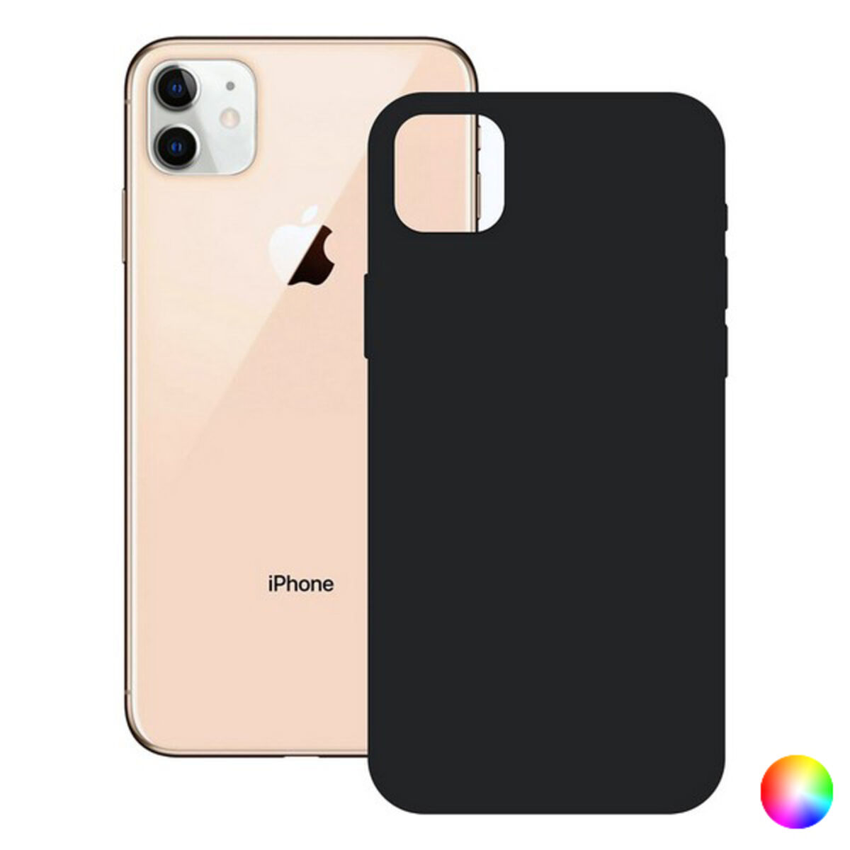 Mobile cover iPhone 12 KSIX Soft Silicone iPhone 12 Mini Pink