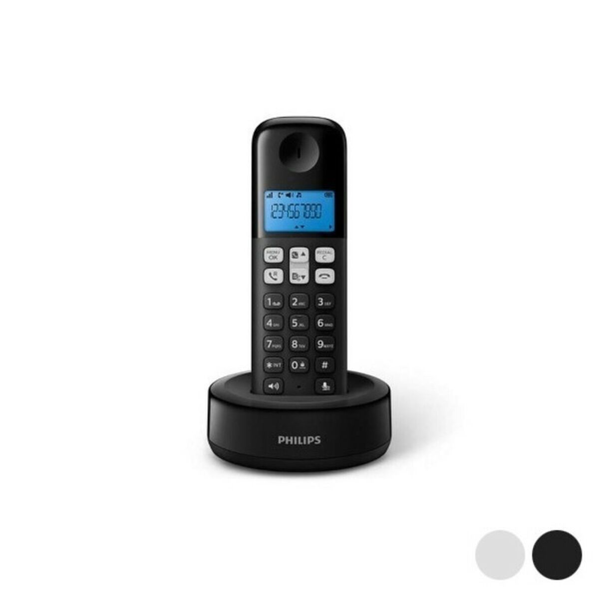 Wireless Phone Philips D1611 1,6" 300 mAh GAP Black