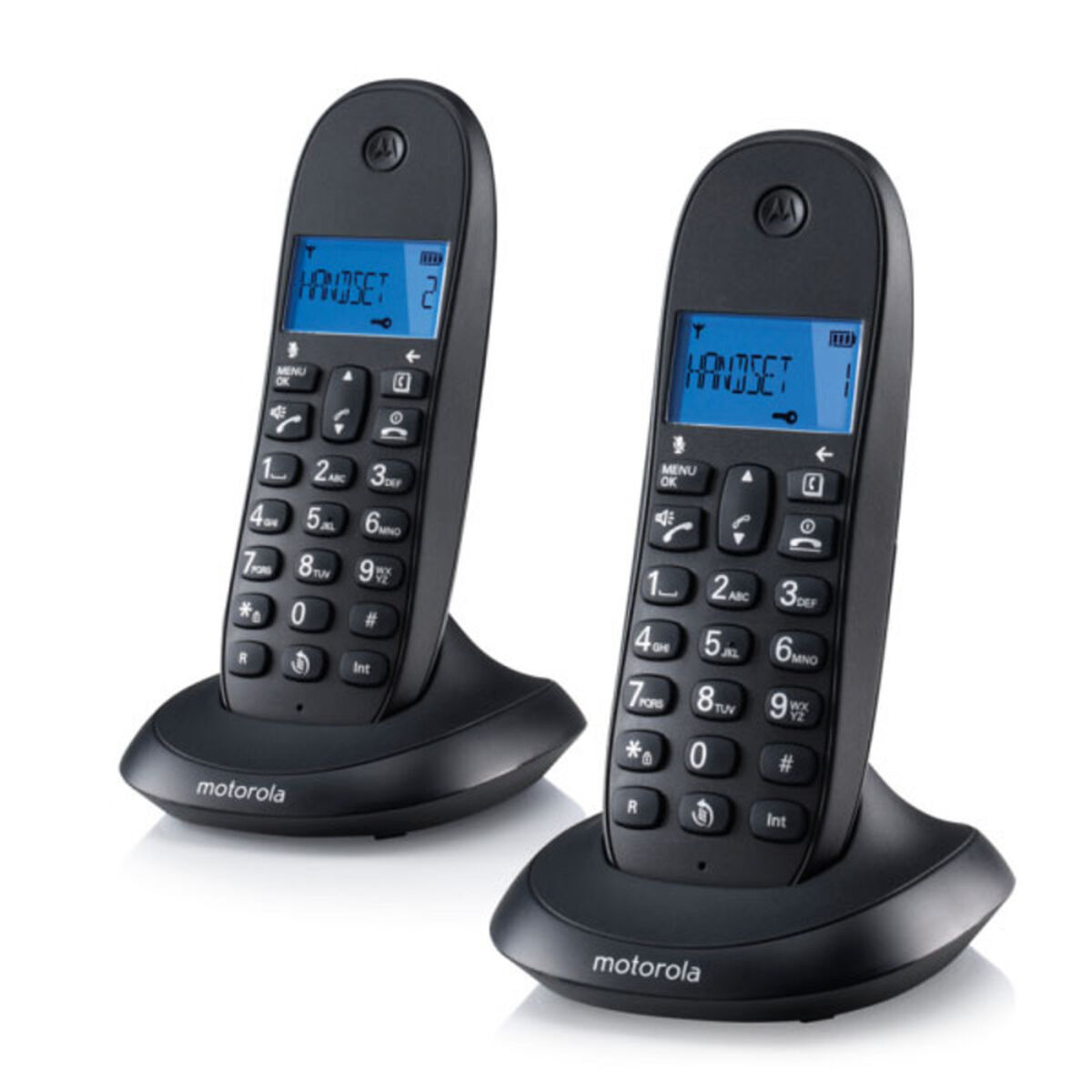 Wireless Phone Motorola C1002 (2 pcs) Gray/Pomegranate